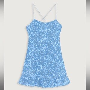 OAK + FORT mini ruffle floral dress